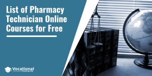 List of Pharmacy Technician Online Courses for Free