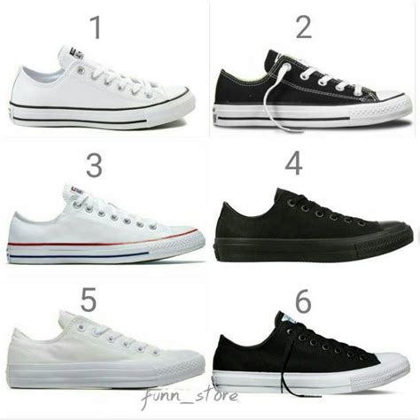 Jual Grade Original Sepatu Converse Allstar Hitam Putih Shopee