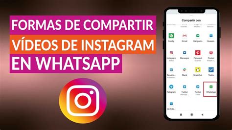 Guía completa Cómo compartir videos de Instagram en WhatsApp paso a