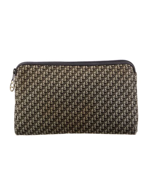 Christian Dior Diorissimo Cosmetic Bag Grey Cosmetic Bags