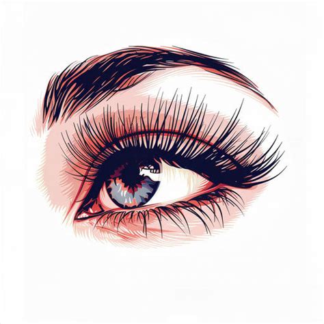 Eyelash Clipart in Photorealistic Style: 4K Vector & SVG – IMAGELLA