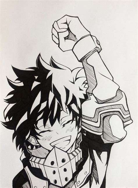 Midoriya Anime Character Drawing Anime Sketch Animation Art Sketches