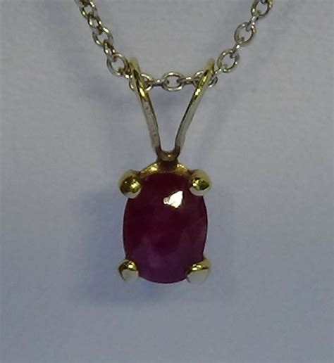 Oval Ruby Pendant - rocasjewelry