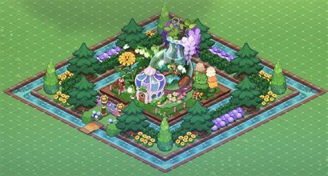 𝙼𝚘𝚛𝚗𝚒𝚗𝚐 𝙳𝚎𝚠 𝙶𝚊𝚛𝚍𝚎𝚗 𝚋𝚞𝚒𝚕𝚍 Cookie run Kingdom city Flower garden layouts