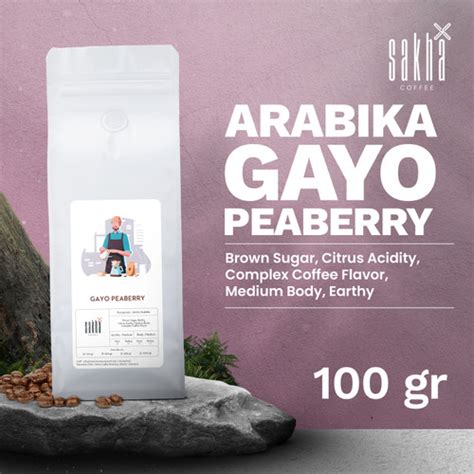 Promo Kopi Arabika Lanang Peaberry Arabica Gayo Aceh Coffee Roast Bean