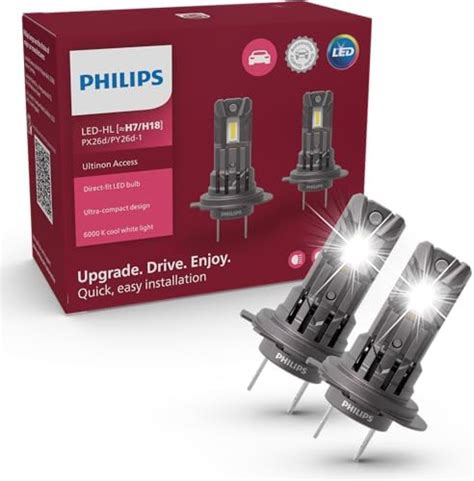 Philips Automotive Lighting Ultinon Access Led Car Headlight Bulb H