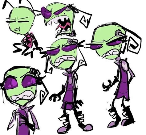 Pin de Andres Martinez em Invader Zim em 2024 Ícones fofos Fotos Ícones