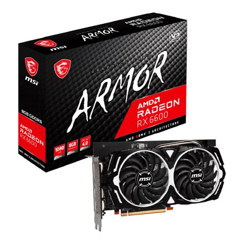 Vga การ์ดแสดงผล Msi Radeon Rx 6600 Armor 8g V1 8gb Gddr6