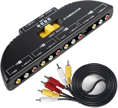 Chunghop Way Audio Video Rca Switch Selector Splitter Box Way