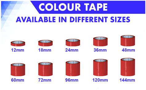 VCR Red Color Tape 50 Meters In Length 48mm 2 Width 02 Rolls