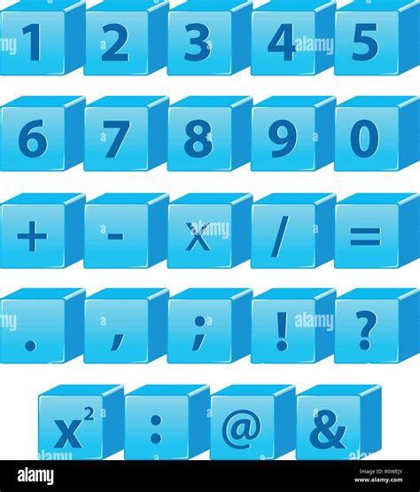 Number and math symbol illustration Stock Vector Image & Art - Alamy