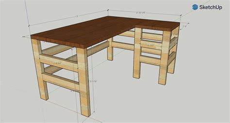 DIY Farm Style Computer Desk BUILD PLAN pdf Download - Etsy