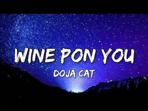 Doja Cat Wine Pon You Lyrics Ft Konshens Youtube