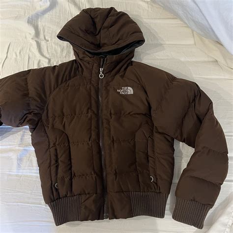 Brown North Face Puffer Jacket🤎 Womens Size Xs In Depop