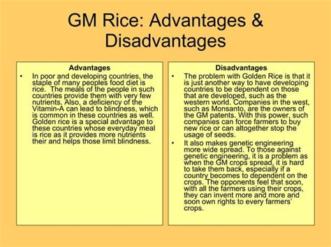 Major Genetically Modified Crops Ppt