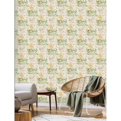 Jual Wallpaper Dinding Korea Motif Daun Bunga Tropis Shopee Indonesia