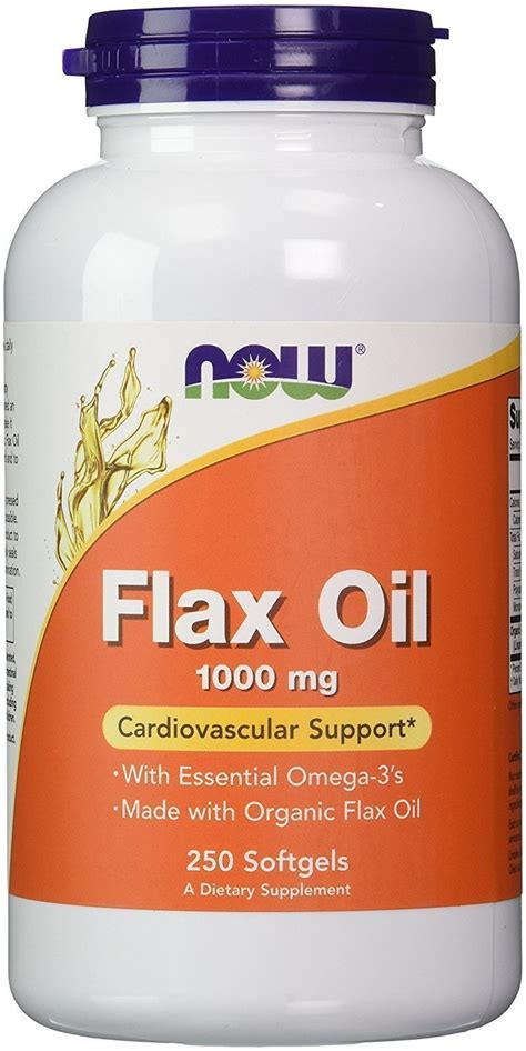 Now Foods Flax Oil Mg Softgels E Vitamina Gr