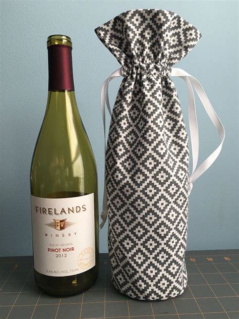 Wine Bottle T Bag Tutorial Fabric Wine Bottle Bag Wine Bottle T Bag Wine Bag Pattern