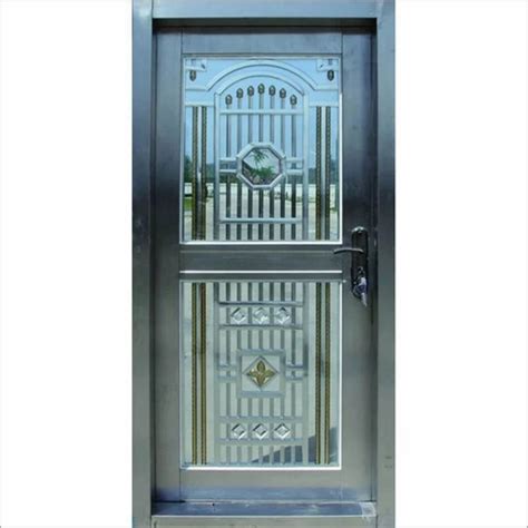 Stainless Steel Polished Doors For Home Thickness 12mm At Rs 650