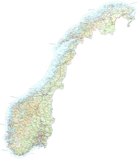 Norway 1:2M Topographic Map by Paul Johnson - Offline Maps | Avenza Maps