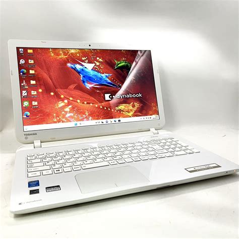 東芝ノートパソコン ホワイト バッテリーok！高速新品ssd搭載！office