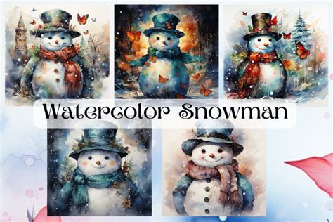 Watercolor Snowman Jpg