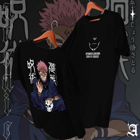 Camiseta Basica Algodao Jujutsu Kaisen Rei Das Maldições Ryomen Sukuna