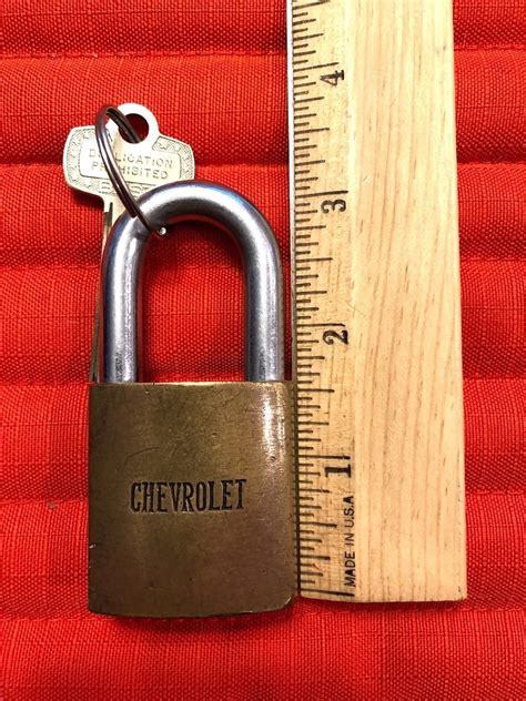 Vintage Best Logo Padlock Lock For Chevrolet Antique Price Guide