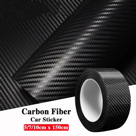 ZIShan 3D Carbon Fiber winylowa naklejka na samochód rolka arkusza Film