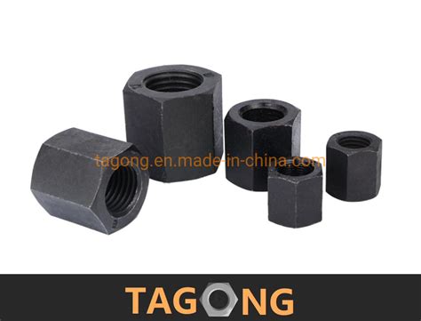 Din Black Oxide Hex Nuts Automotive Hex Coupling Or Long Nuts