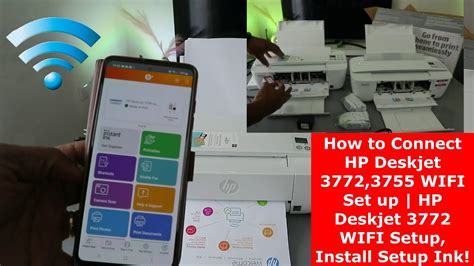 How To Connect HP Deskjet 3772 3755 WIFI Set Up HP Deskjet 3772 WIFI