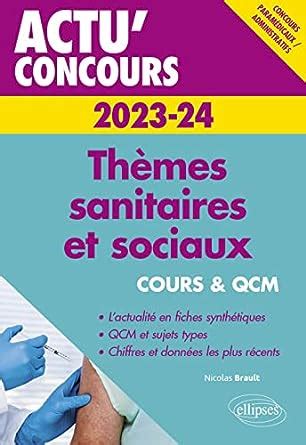 Thèmes sanitaires et sociaux 2023 2024 Cours et QCM 2023 2024 Actu