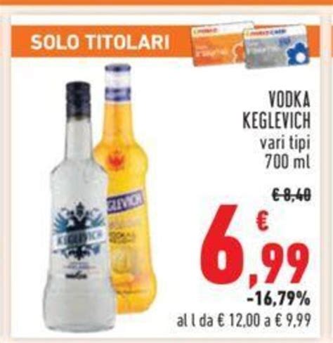 Vodka Keglevich Vari Tipi Ml Offerta Di Conad