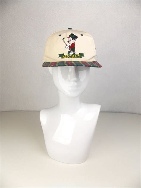 Vintage Disney Mickey Mouse Country Club Snapback Bas Gem