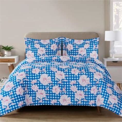 Kate Reversible Twintwin Xl Comforter Set In Blue Twin Xl Smiths Food And Drug