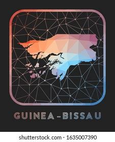 Guineabissau Map Design Vector Low Poly Stock Vector Royalty Free