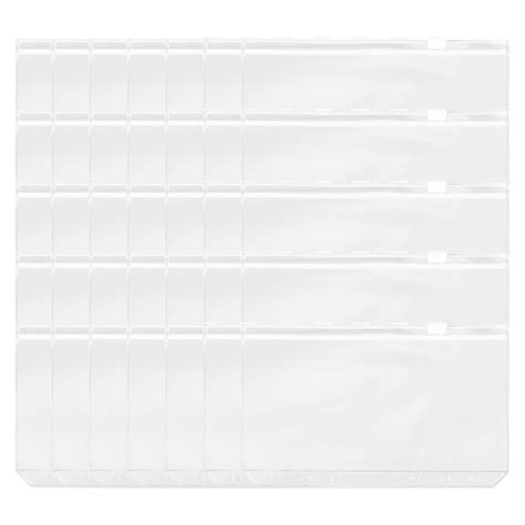 35PC A6 6 Holes Binder Pockets Waterproof PVC Cash Budget Envelopes