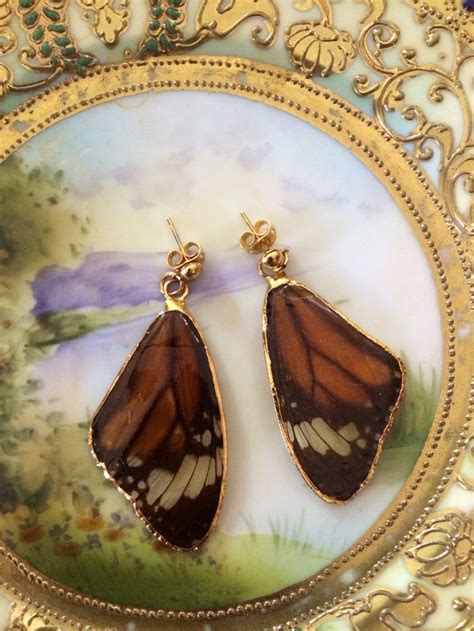 Gilded Butterfly Wings Earrings Listed In My Etsy Shop