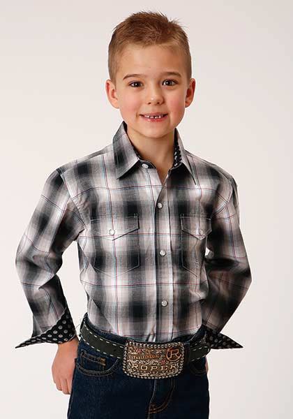 Boys Western Cowboy Snap Shirt ~ BLACK HILLS