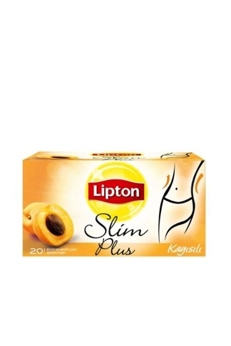 Lipton Slim Plus Абрикосовая чашка пакетиков травяного чая 20 штук 36