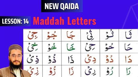 New Qaida Lesson 14 Maddah Letters Huroof E Maddah Maddah Letters