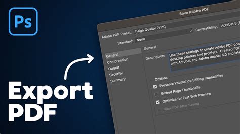 How To Save A Pdf In Photoshop Youtube