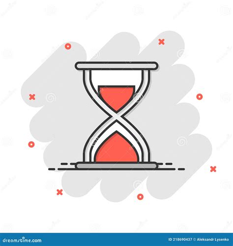 Icono De Reloj De Arena En Estilo C Mico Ilustraci N De Vector De