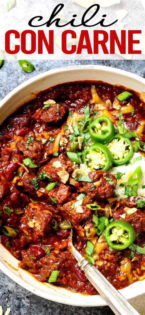 Best Chili Con Carne Recipe Carlsbad Cravings