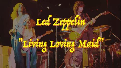 Led Zeppelin Living Loveing Maid Guitar Backing Track YouTube