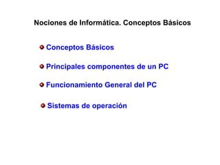 Conceptos Basicos Estructura Ppt