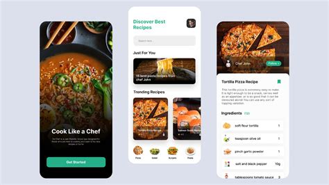 De Chef Recipe App Ui Figma