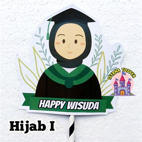 Jual Topper Untuk BOUQUET WISUDA TOPPER Buket Topper Wisuda