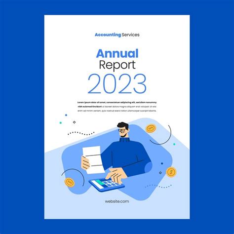 Free Vector Financial Accounting Annual Report