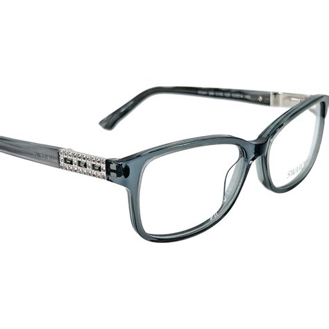 Swarovski Sw5155 Foxy Womens Plastic Eyeglass Frame 020 Grey 53 14 Wcase Ebay